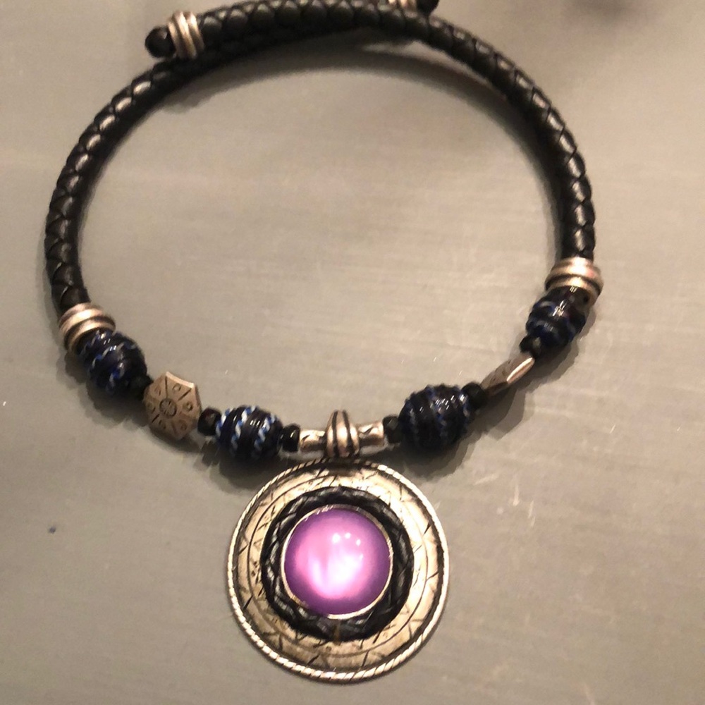 Leather choker necklace by Chico’s